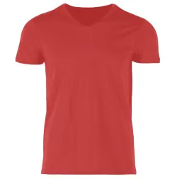 V-Neck Cotton Tshirt Red Color