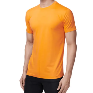 round neck tshirt cotton orange