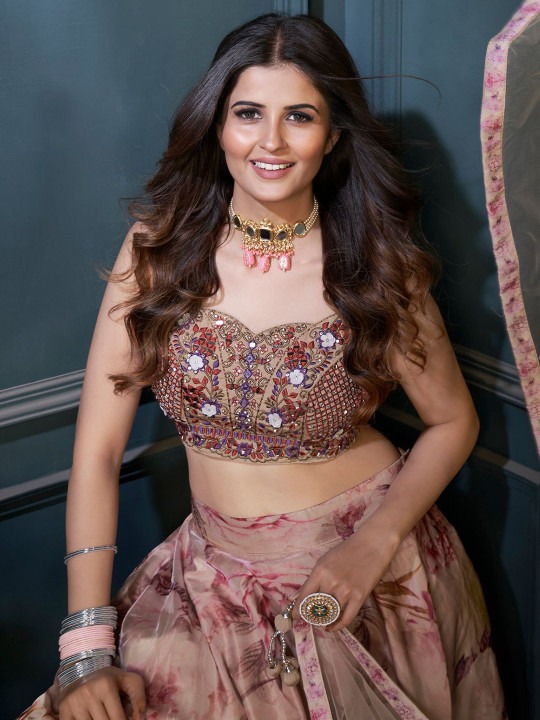 Embroidered Ready to Wear Lehenga & Blouse With Dupatta - Image 6